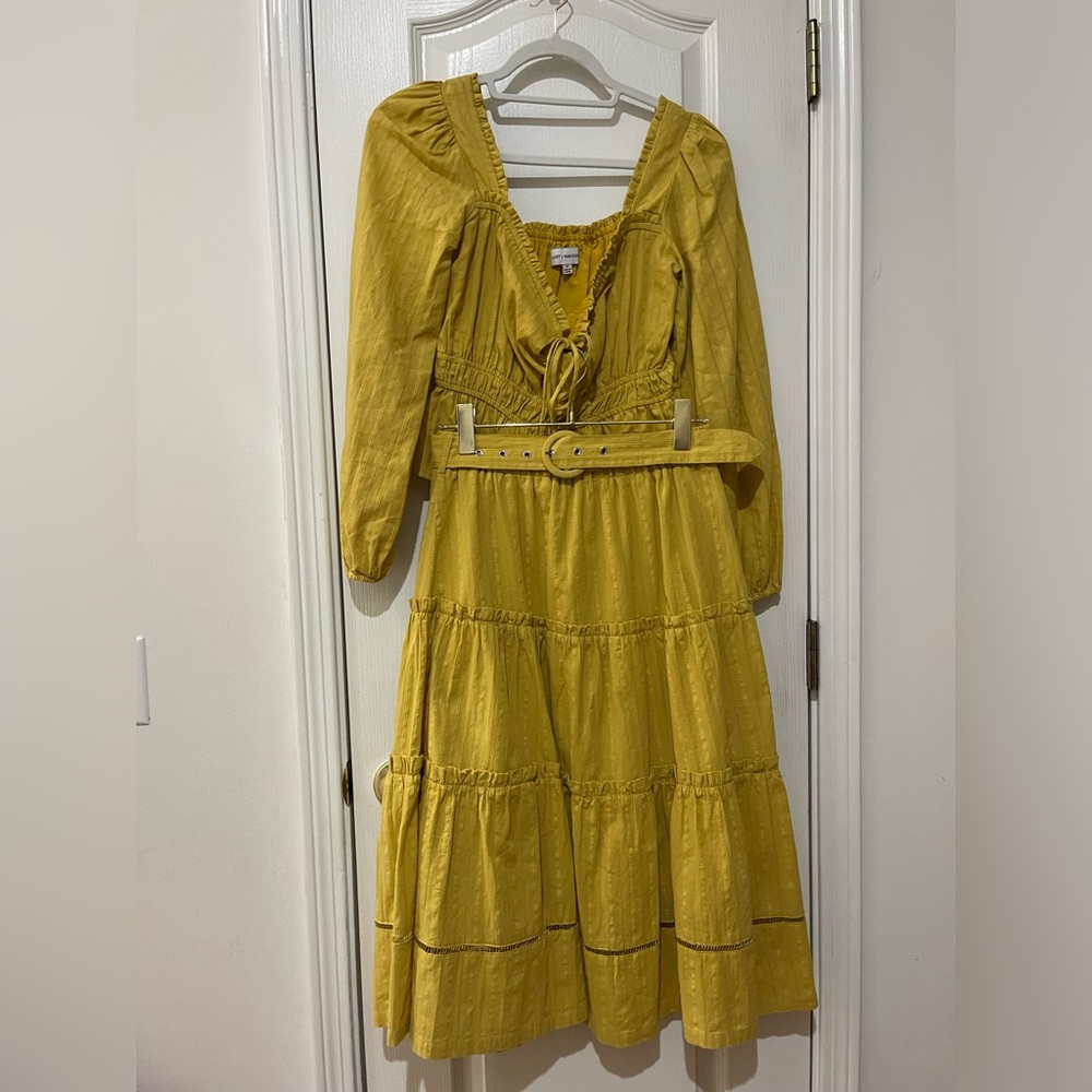 Lost + Wander SET blouse & skirt with belt size small EUC